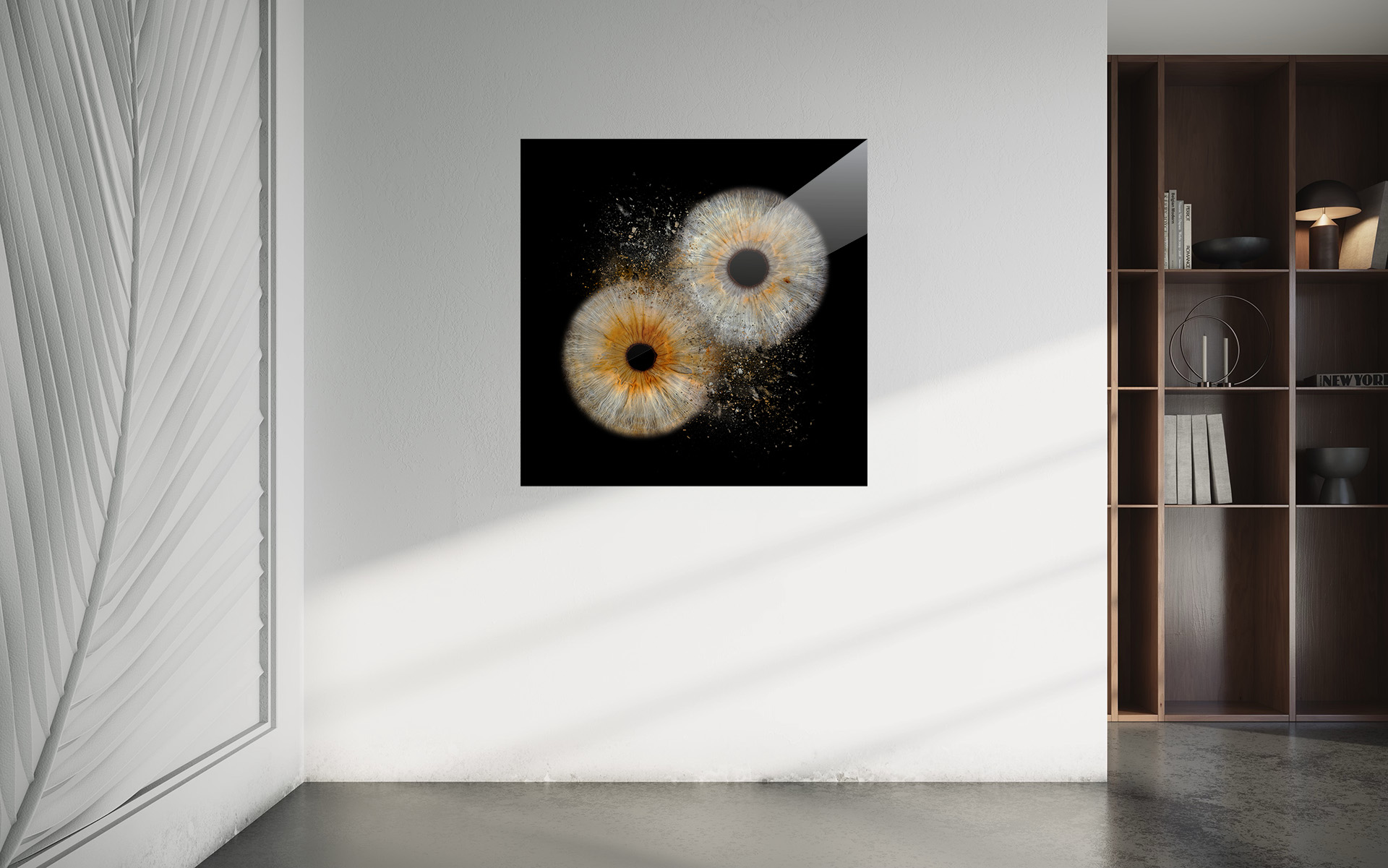 Iris Foto Clash auf Acryl-Glas